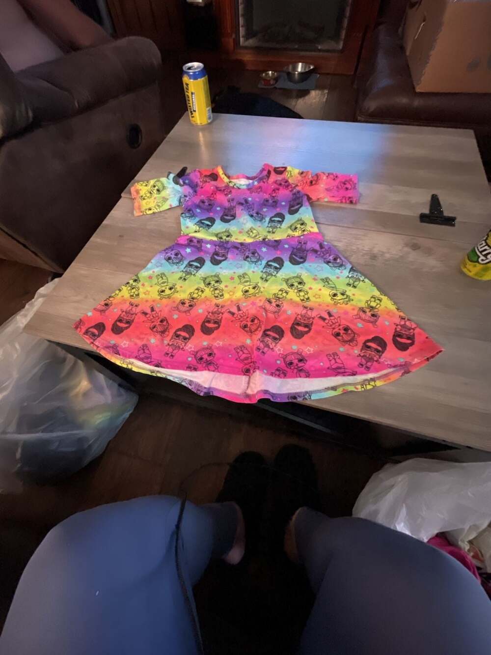 Lol Surprise Dress Size Xs 4-5 Rainbow Multicolor